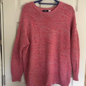 BDG Urban Outfitters pink and gray knit sweater